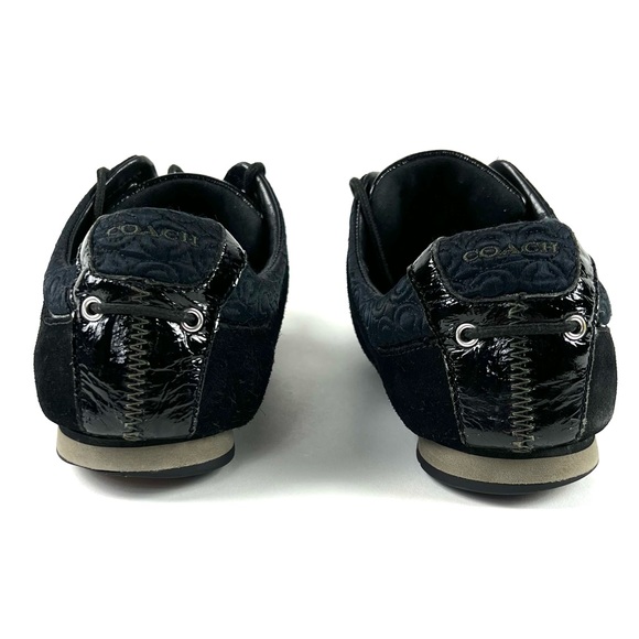 Coach Kelbie Black Op Art C Trainer Sneakers - Picture 5 of 7